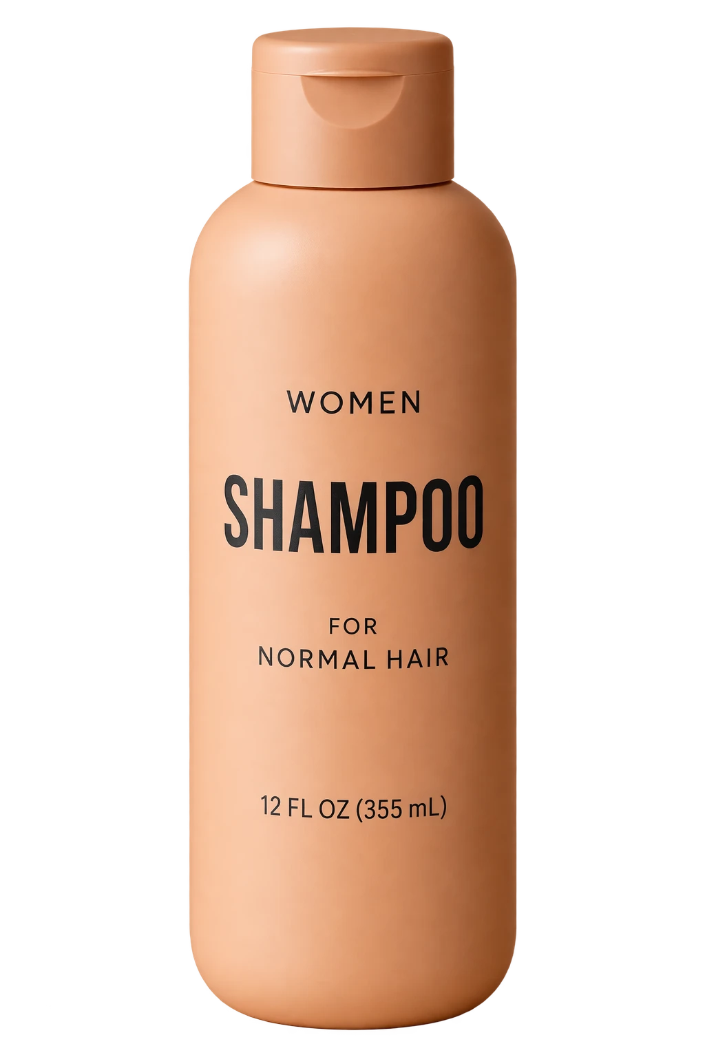 Shampoo bottle isolated on a transparent background